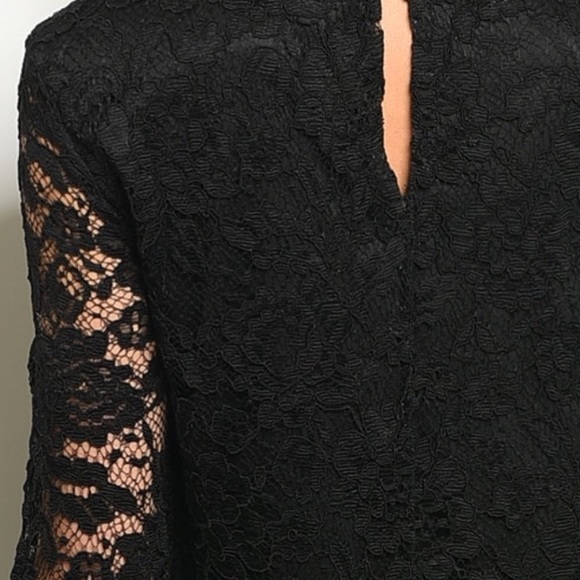 🆕 Black lace long sleeved dress - Picture 3 of 5